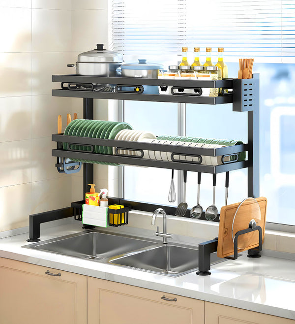 Joybos® Heavy-Duty Kitchen Organizer with Dish Rack, Drainage Tray F246