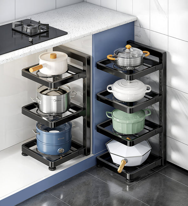 Joybos® multi-tier household storage rack, under sink kitchen pot storage rack F260