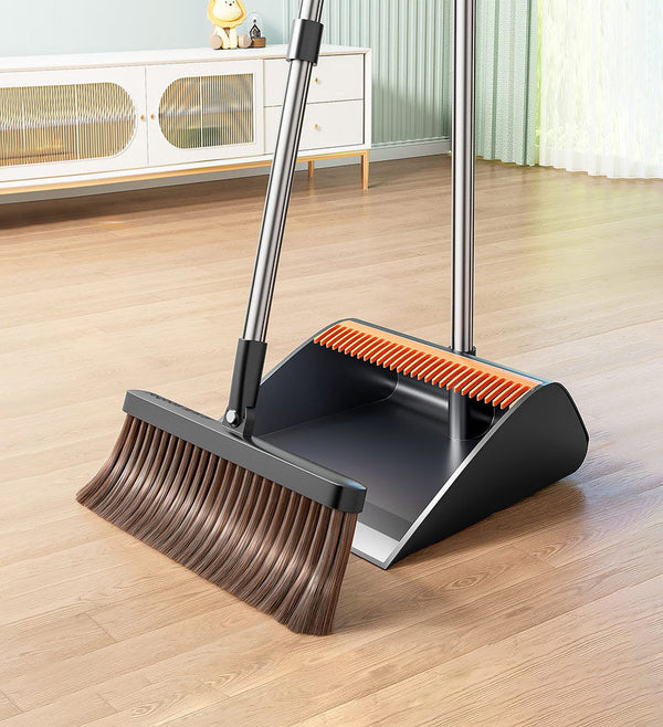 Joybos® Upgrade Broom And Dustpan Set With Dustpan Teeth Z177