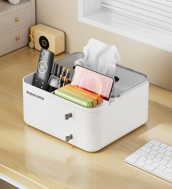 Joybos® Tissue Box with Compartment and 2 Drawers Z164