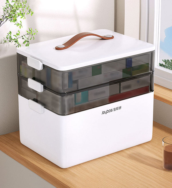 Joybos® 3 Tiers Portable and Foldable Medicine Box Z132